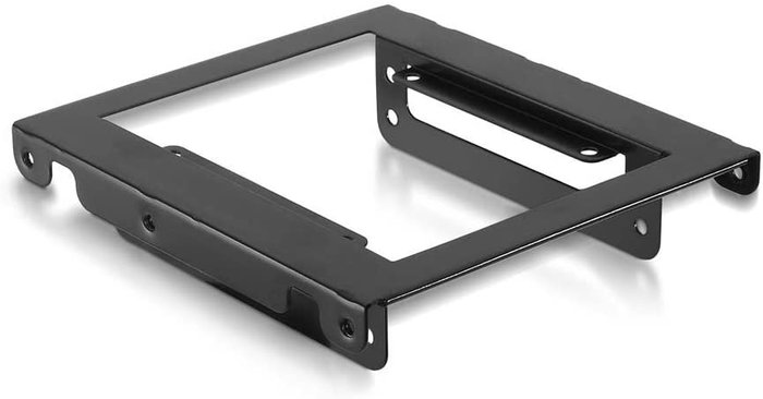 Nanocable Adaptador Metálico 3.5 pulg. para 2 Discos Duros de 2.5 pulg. Negro